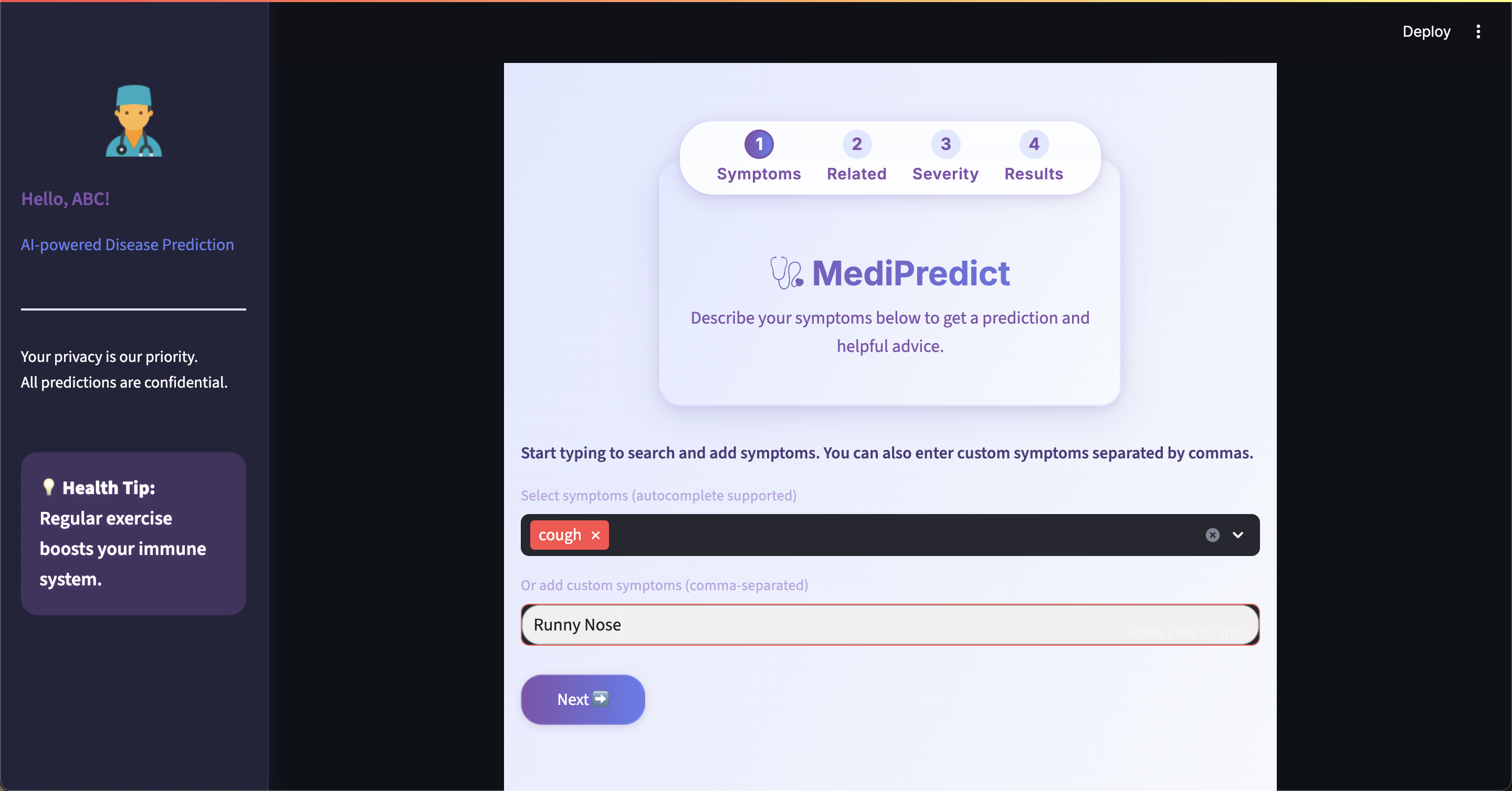 MediPredict Healthcare ML